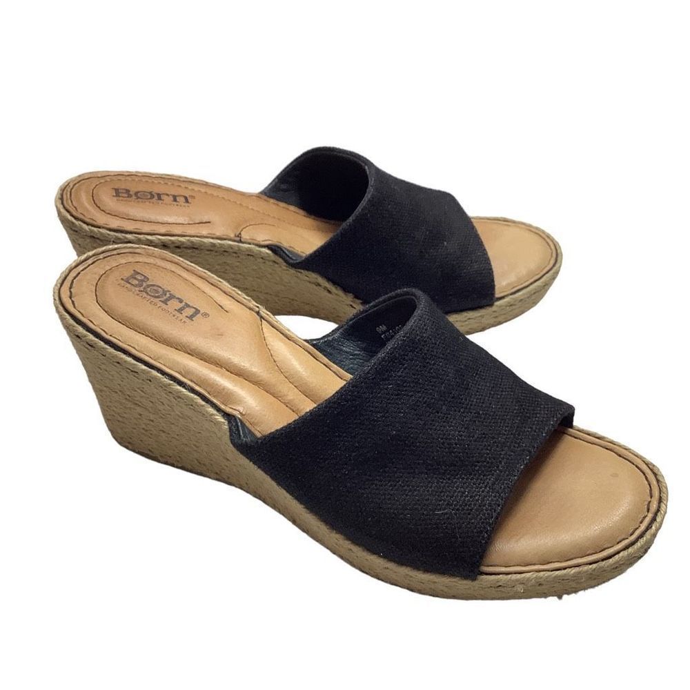 Born Espadrille Wedge Mules